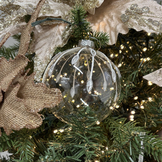 Clear Jewel Glass Bauble - My Christmas