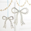 Clear Jewelled Bow Ornament - Small - My Christmas