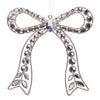 Clear Jewelled Bow Ornament - Small - My Christmas