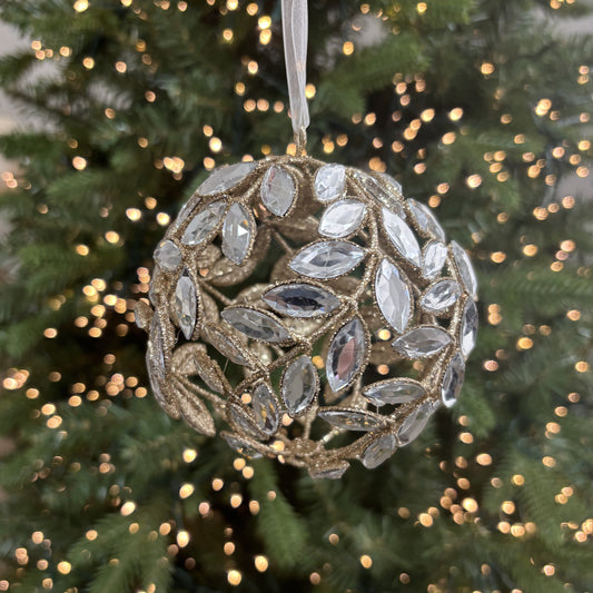 Clear Jewelled Vine Bauble - My Christmas