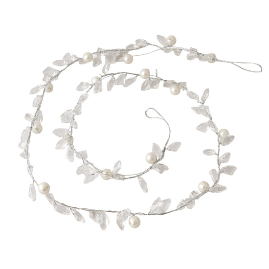 Clear Silver Icicle Garland - My Christmas