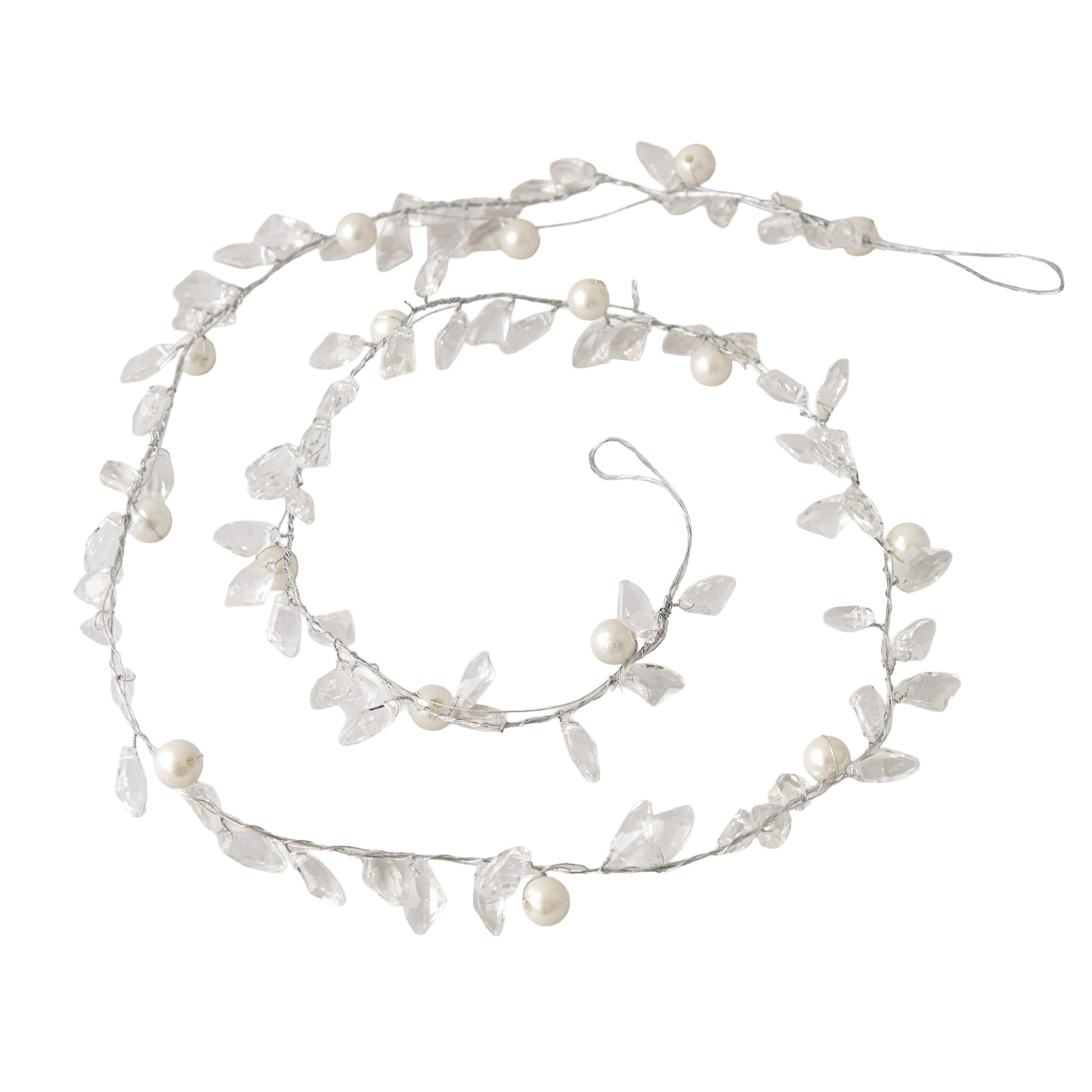 Clear Silver Icicle Garland - My Christmas