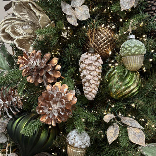 Coffee Mulberry Leaf Glitter Spray - My Christmas