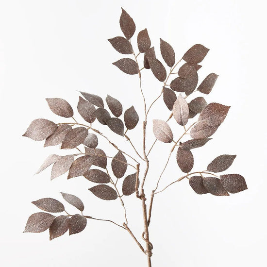 Coffee Mulberry Leaf Glitter Spray - My Christmas