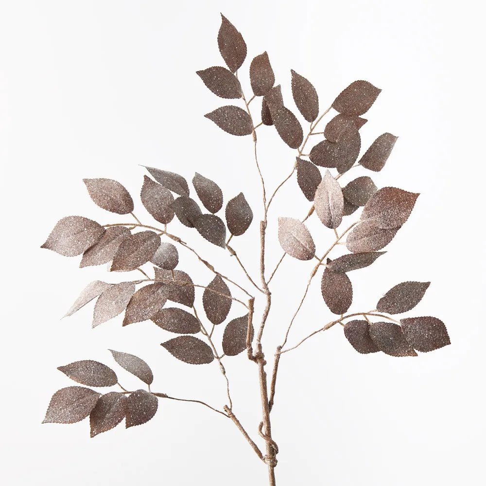 Coffee Mulberry Leaf Glitter Spray - My Christmas