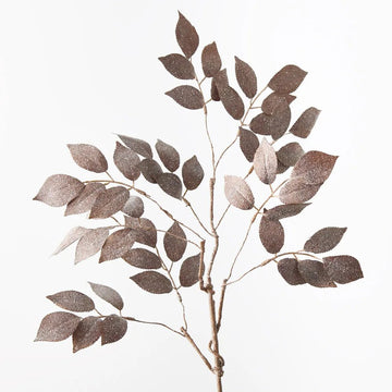 Coffee Mulberry Leaf Glitter Spray - My Christmas