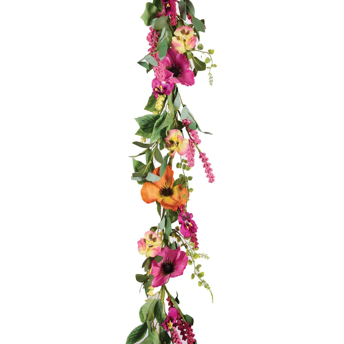 Colourful Poppy Garland - My Christmas