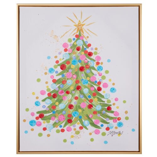 Confetti Tree Framed Wall Art - My Christmas