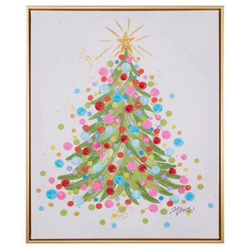 Confetti Tree Framed Wall Art - My Christmas