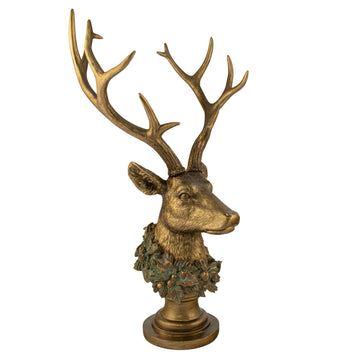 Copper Deer Head Stand - My Christmas