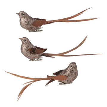 Copper Feather Swallow Clip - Pack of 3 - My Christmas