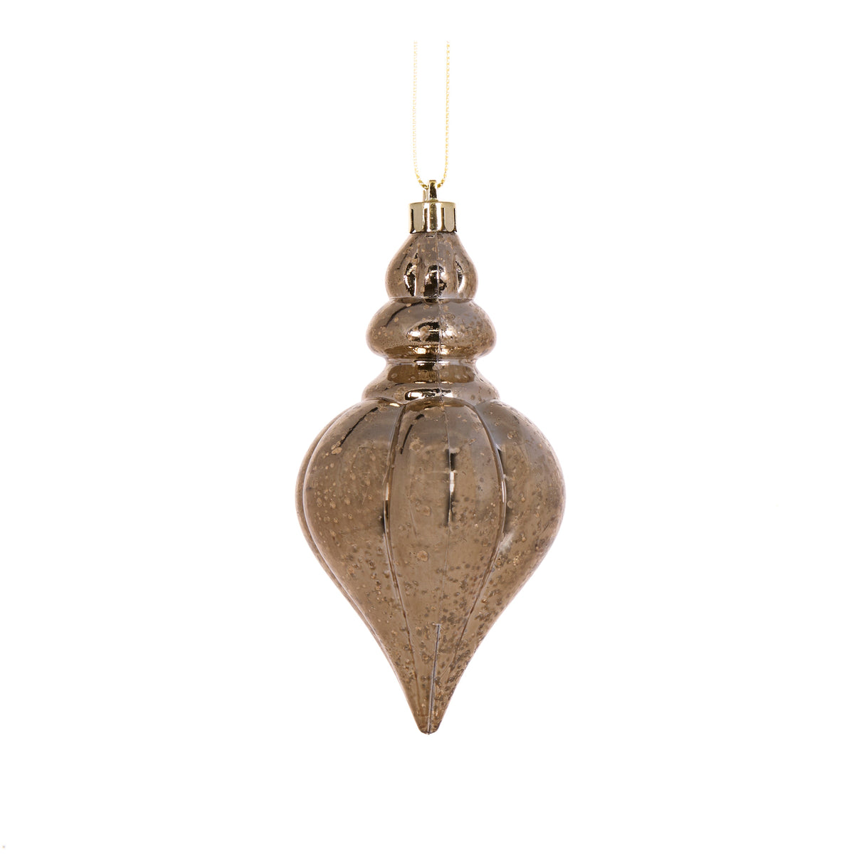 Copper Mercury Heart Finial - My Christmas