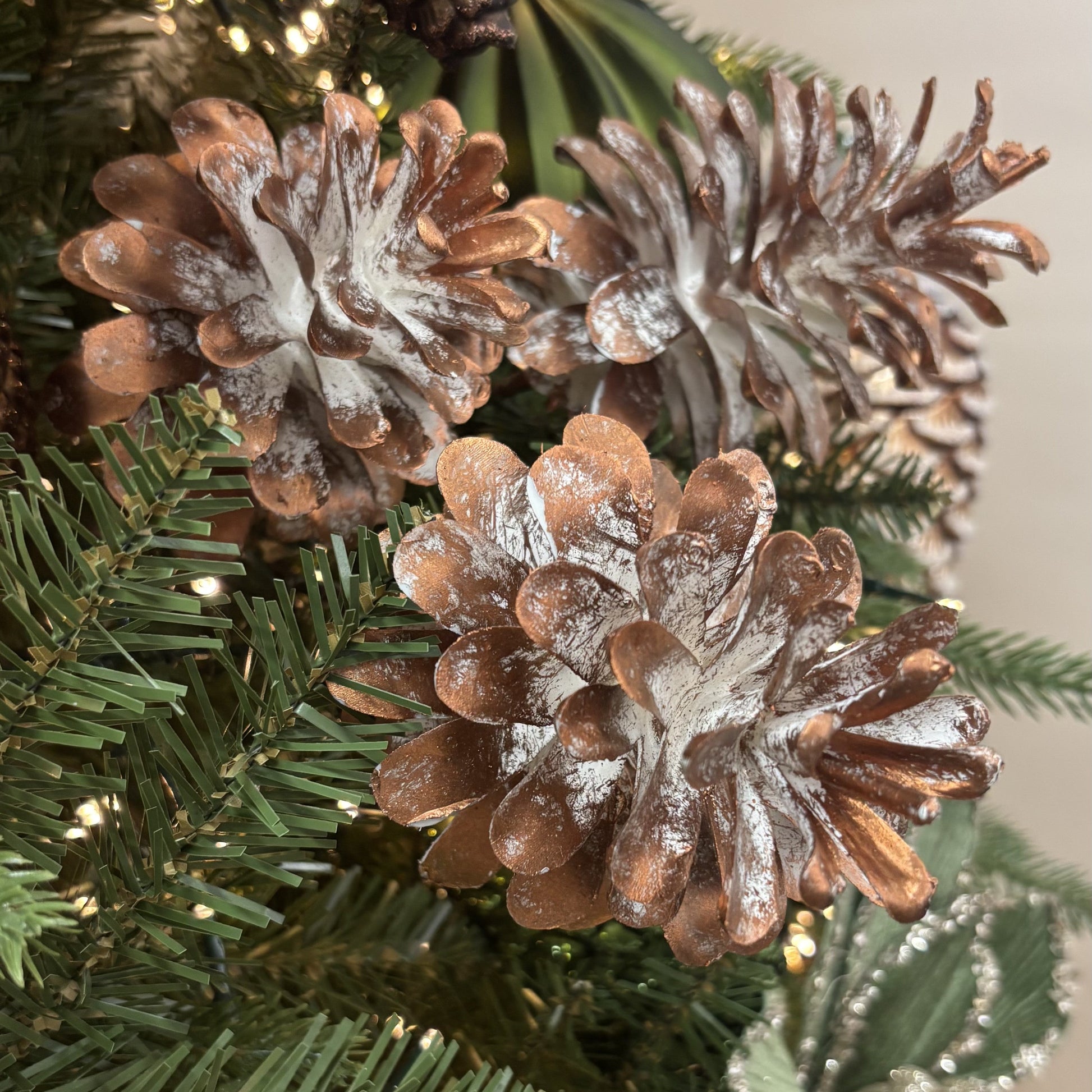 Copper Pine Cone Spray - My Christmas