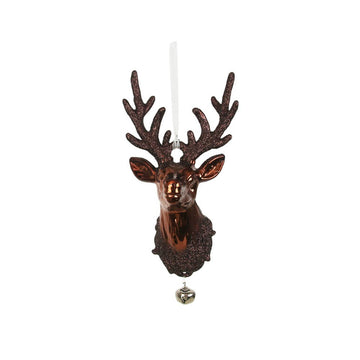 Copper Reindeer Head Ornament - My Christmas