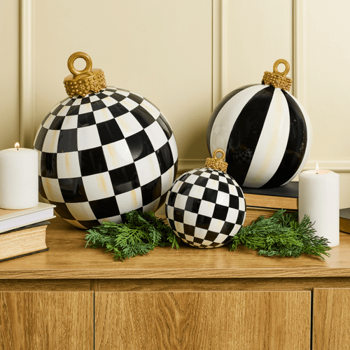 Courtly Check Large Tabletop Ornament - My Christmas