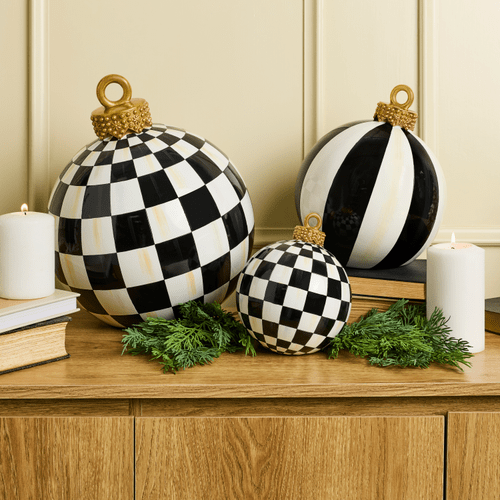 Courtly Check Small Tabletop Ornament - My Christmas