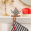 Courtly Check Teapot Stocking Holder - My Christmas