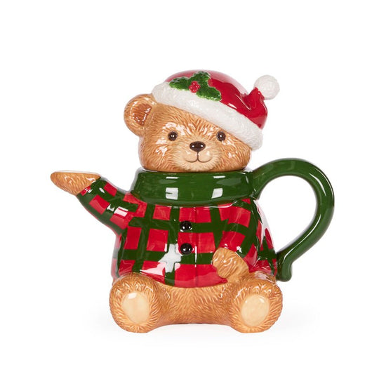 Cozy Teddy Bear Teapot - My Christmas