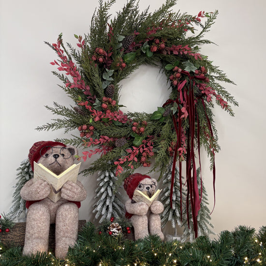 Cranberry Cocktail Cedar Wreath - 70cm - My Christmas