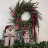 Cranberry Cocktail Cedar Wreath - 70cm - My Christmas