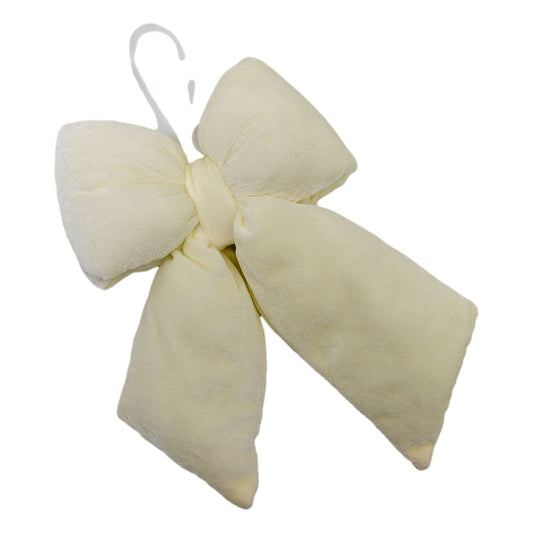 Cream Velvet Bow - My Christmas