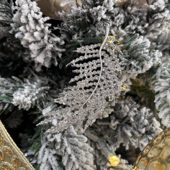 Crystal Leaf Ornament - My Christmas