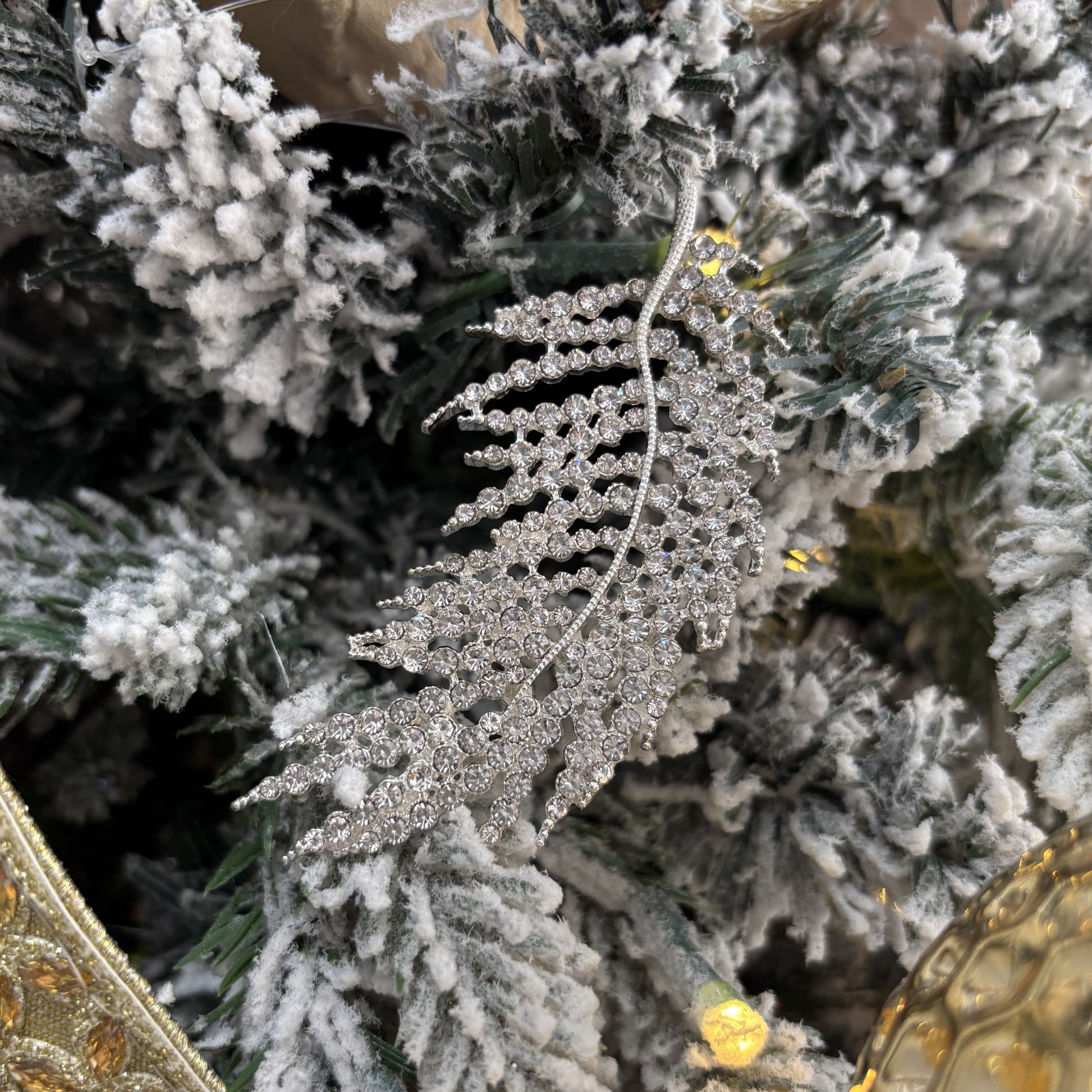 Crystal Leaf Ornament - My Christmas