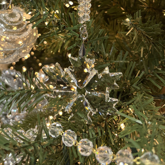 Crystal Star Snowflake Ornament - My Christmas