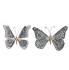Damask Blue Velvet Butterflies - Assorted - My Christmas