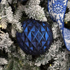 Dark Blue Faceted Bauble - My Christmas