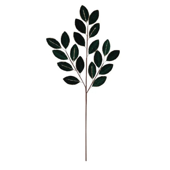 Dark Green Elm Leaf Spray - My Christmas