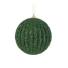 Dark Green Textured Rib Bauble - Various Sizes - My Christmas