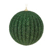 Dark Green Textured Rib Bauble - Various Sizes - My Christmas