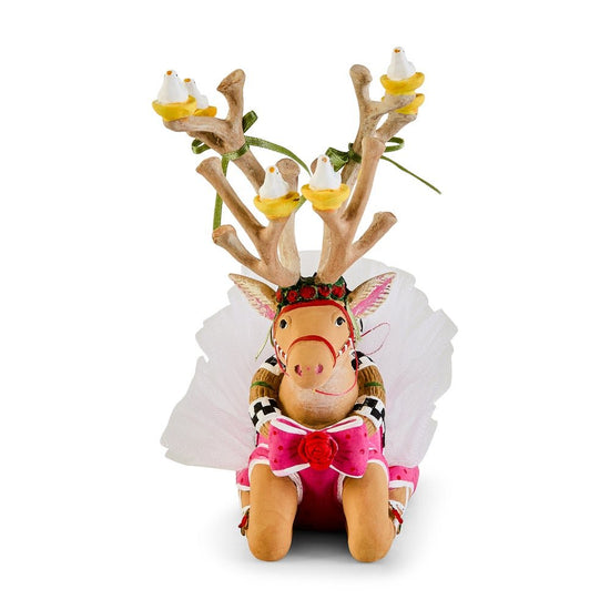 Dash Away Dancer Sitting Figurine - My Christmas