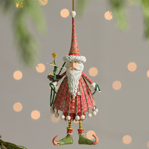 Dash Away Dashing Santa Ornament - My Christmas
