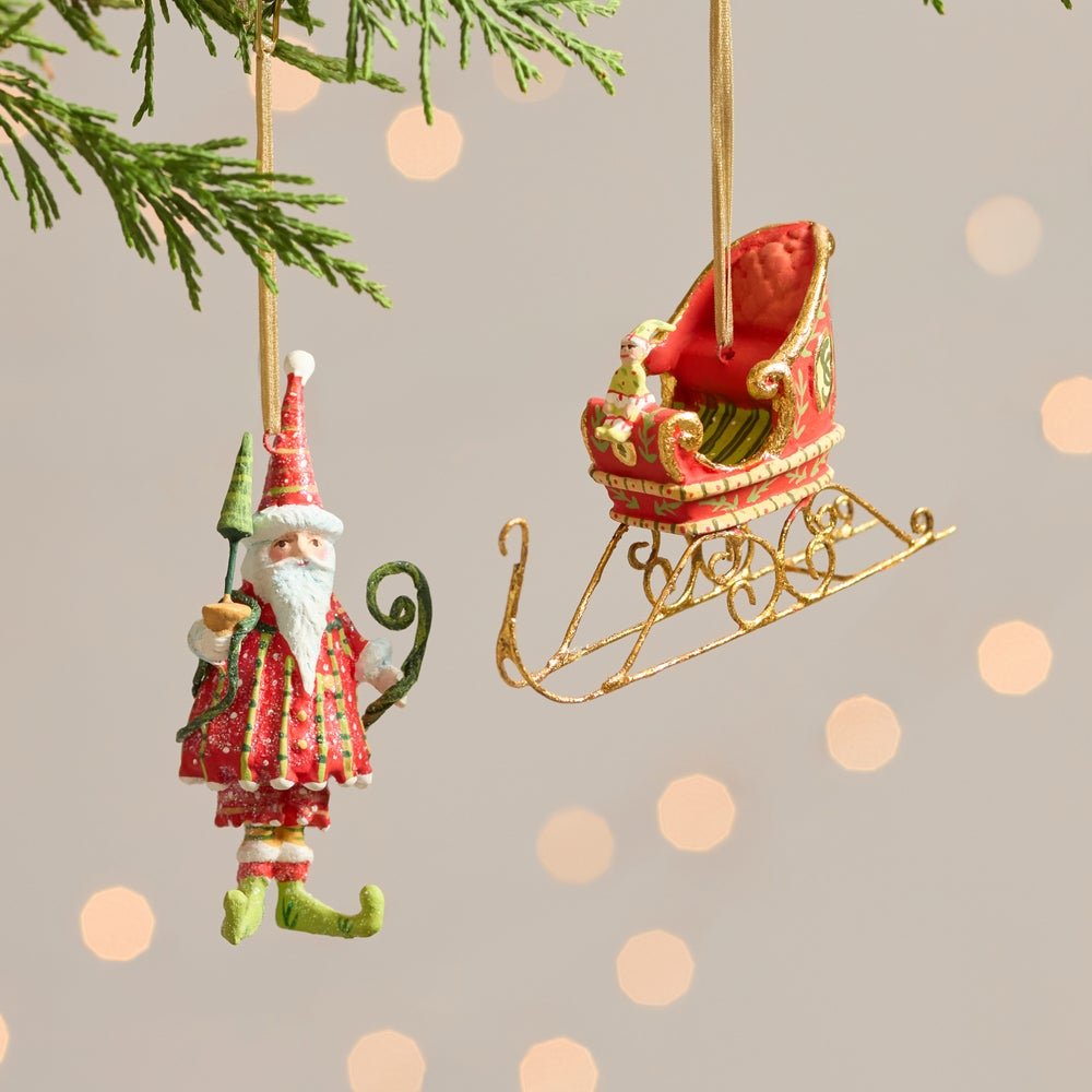 Dash Away - Santa and Sleigh Mini Ornaments Set - My Christmas