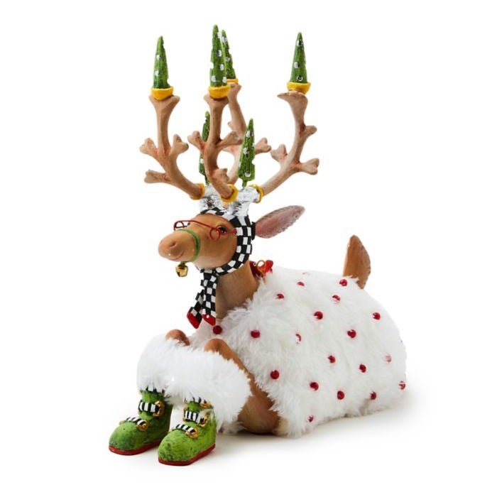 Dash Away Sitting Blitzen Reindeer Figure - 2024 - My Christmas