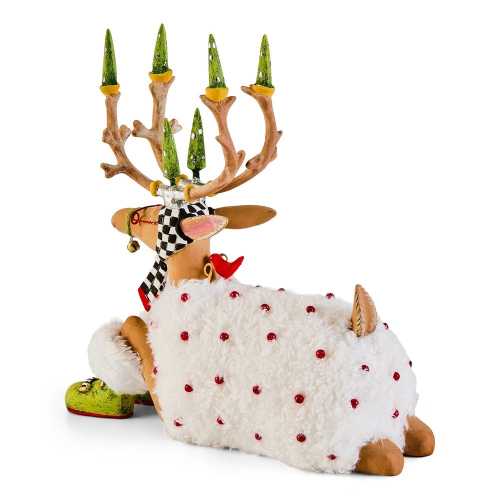 Dash Away Sitting Blitzen Reindeer Figure - My Christmas