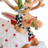 Dash Away Sitting Blitzen Reindeer Figure - My Christmas