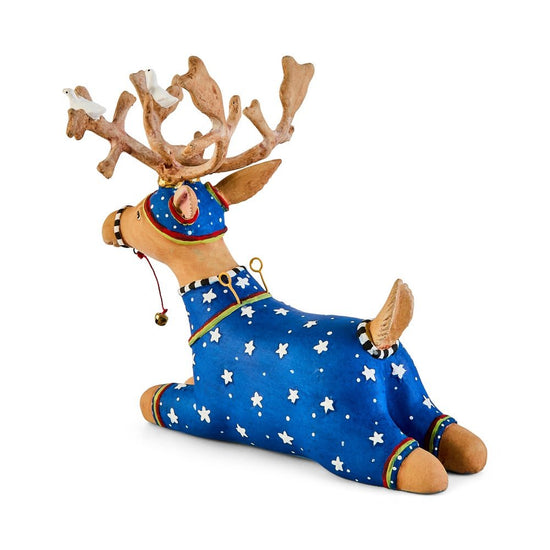 Dash Away Sitting Comet Reindeer Figure - My Christmas