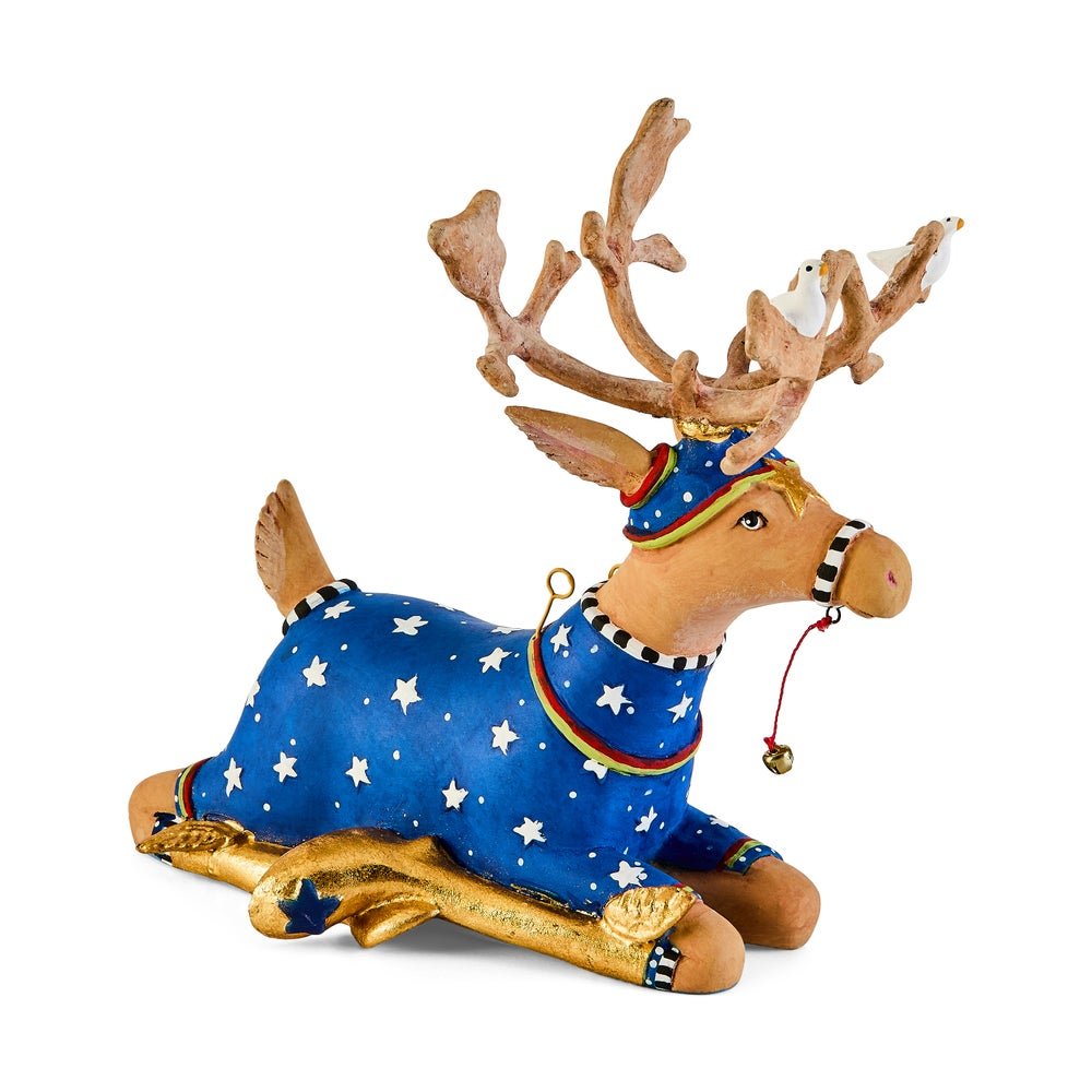Dash Away Sitting Comet Reindeer Figure - My Christmas