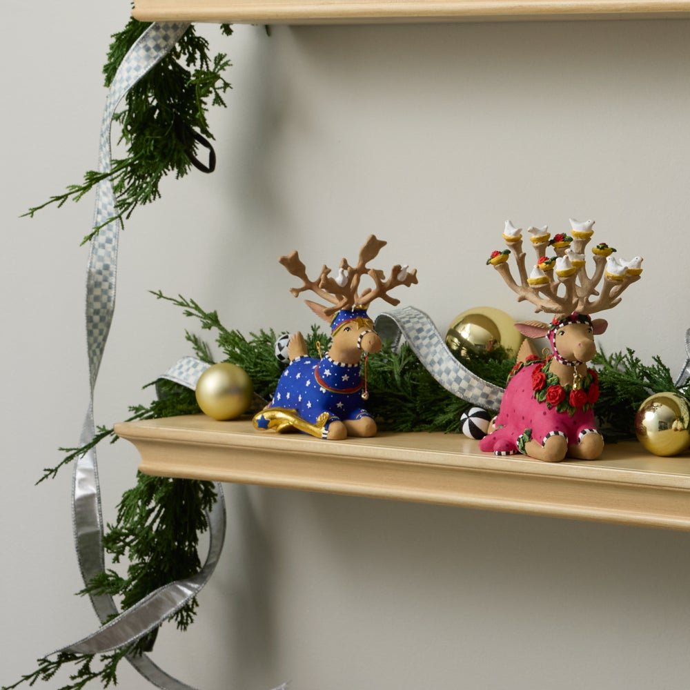 Dash Away Sitting Comet Reindeer Figure - My Christmas