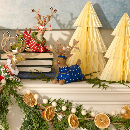 Dash Away Sitting Comet Reindeer Figure - My Christmas