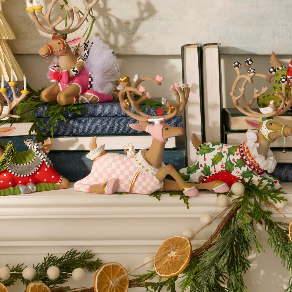Dash Away Sitting Cupid Reindeer Figure - My Christmas