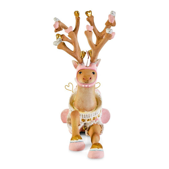 Dash Away Sitting Cupid Reindeer Figure - My Christmas