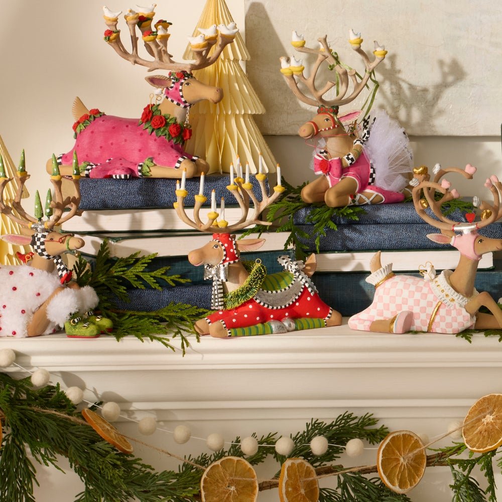 Dash Away Sitting Dasher Reindeer Figure - My Christmas