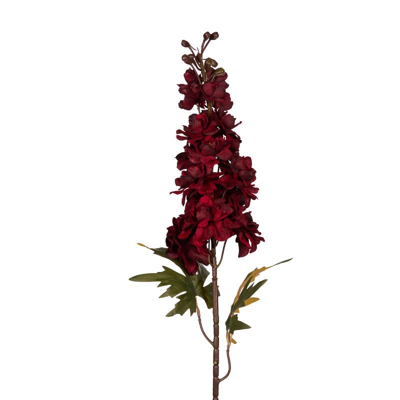 Deep Red Delphinium Stem - My Christmas