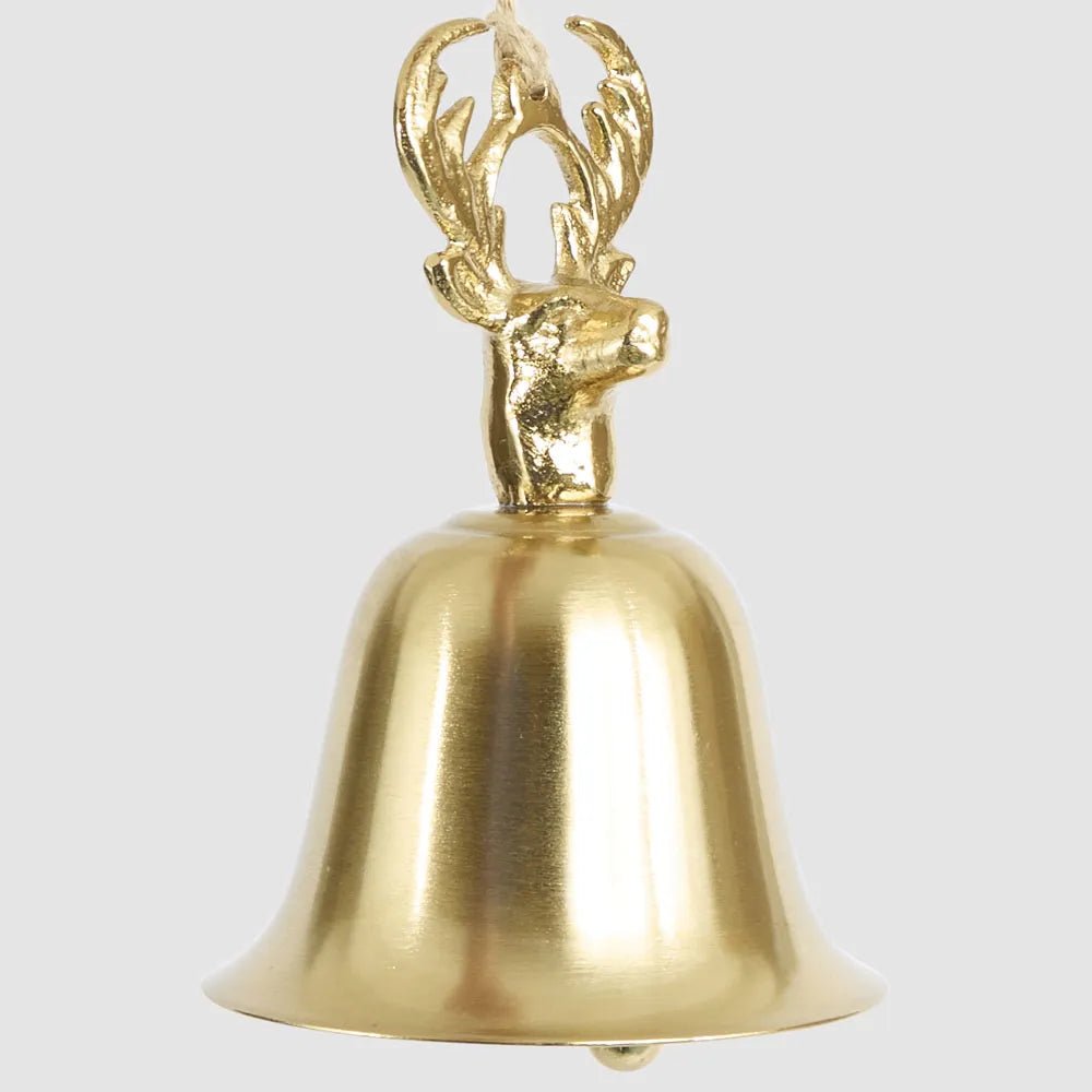 Deer Head Bell Ornament - My Christmas