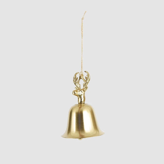 Deer Head Bell Ornament - My Christmas