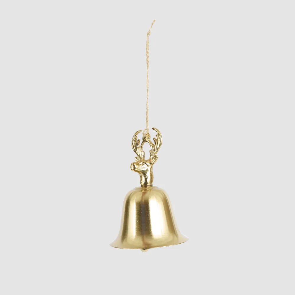 Deer Head Bell Ornament - My Christmas
